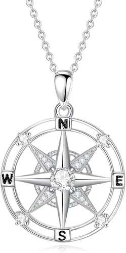 POTOPYY 925 Sterling Silver Necklace Pendant for Women Fashion Jewelry Valentines Day Mothers Day Gifts for Women Mom Sister