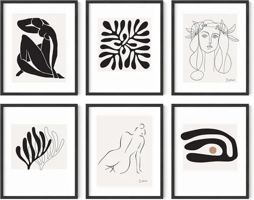 Miniatura 10 de HAUS AND HUES Henri Matisse y Picasso - Juego de 6 pinturas famosas, sin marco, 11 x 14 pulgadas Sin títulos