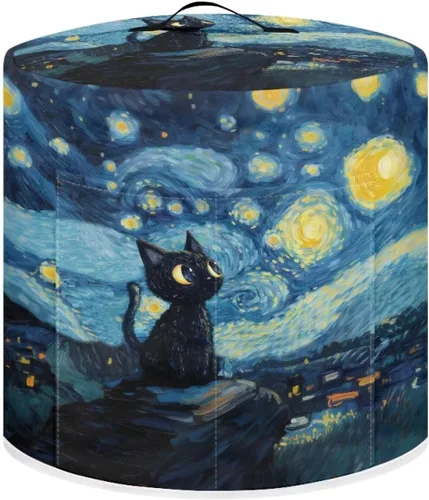 Miniatura 47 de Suobstales Cubierta para aparato con estampado de estrellas de mar de playa, cubierta antipolvo, funda portátil para olla a presión con bolsillo