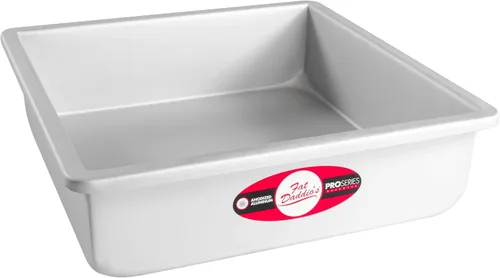 Miniatura 18 de Fat Daddio's PSQ-442 - Molde cuadrado de aluminio anodizado para tartas, 4 x 2 pulgadas