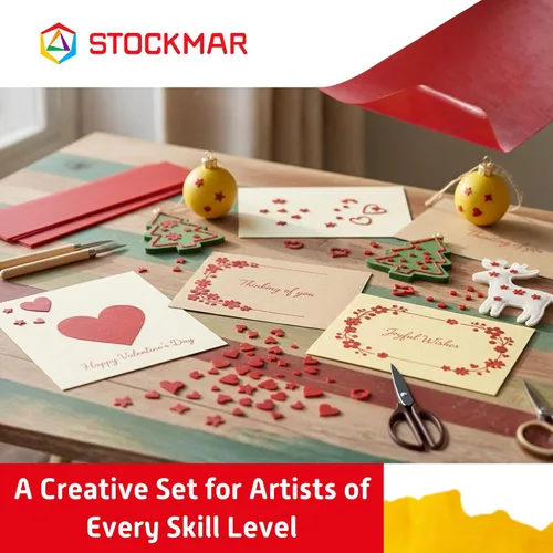 Miniatura 4 de STOCKMAR Cera de abeja decorativa - Paquete de 12 (rojo carmesí)