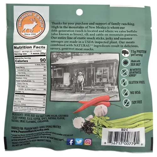 Miniatura 2 de Pearson Ranch Wild Grass Fed Game - Paquete variado de 4 bolsas de 2.1 onzas, venado, alce, búfalo y jabalí, sin gluten, sin MSG, apto para paleo