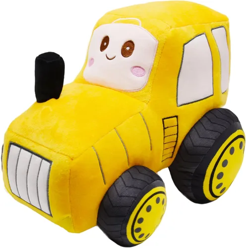 Miniatura 9 de Juguete de peluche de tractor de felpa suave, almohada de peluche súper linda, excelente regalo para niños o fiesta de cumpleaños de 12 pulgadas Azul