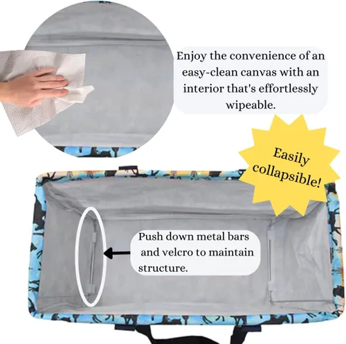 Miniatura 339 de NGIL Bolsa de comestibles reutilizable extra grande plegable de gran tamaño para comestibles, almacenamiento, picnic, playa, Bronco-negro occidental
