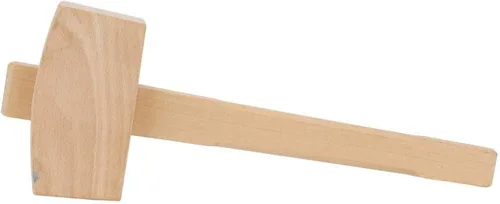 Miniatura 9 de Mazo de madera de haya de 13.8", martillo de hielo manual, Mazo de tallado de carpintería maciza, Herramienta de mano para carpintería