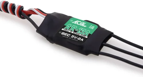 AGFRC 13A RC ESC Athlon Run controlador electrónico de velocidad sin escobillas 2-4S Lipo con 5V/2A BEC para helicóptero avión de ala fija