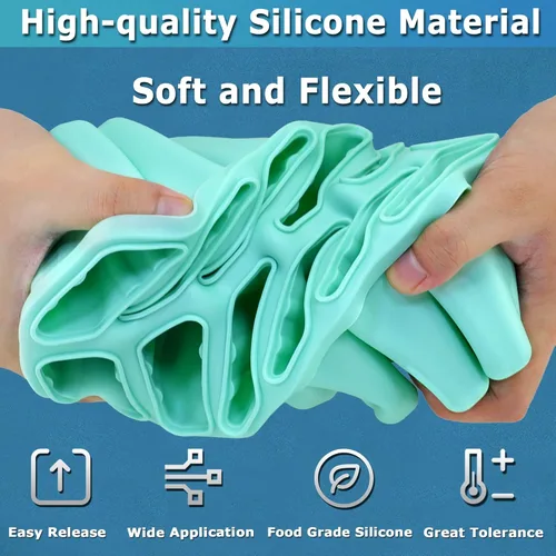 Miniatura 7 de Moldes de paletas de silicona de 12 cavidades, molde de paleta de hielo DIY para niños, adolescentes y adultos, moldes de helado libres de BPA