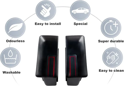 Miniatura 5 de SKTU Para Ford Escape 2020-2026 - Manija de agarre para puerta lateral de automóvil 2023 2024 2025 2026 Escape Car Side Door Grab Handle Pocket Ford