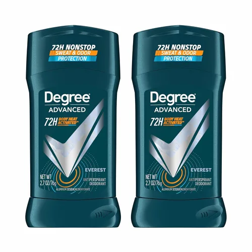Degree Desodorante Antitranspirante de Protección Avanzada para Hombres, Everest, 2.7 oz, paquete de 2