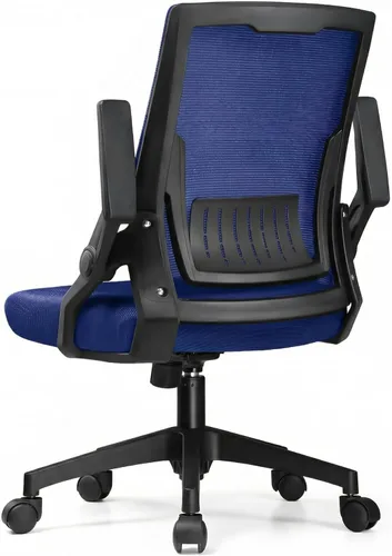 Miniatura 10 de GTPLAYER Silla de oficina ergonómica con reposabrazos abatibles, silla ejecutiva para computadora en casa, malla transpirable y cómodo soporte Negro