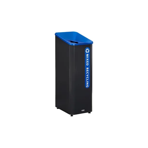 Miniatura 9 de Rubbermaid Commercial Products Sustain - Contenedor decorativo de 15 galones, negro/verde, interior para edificios de oficinas, patios de comida