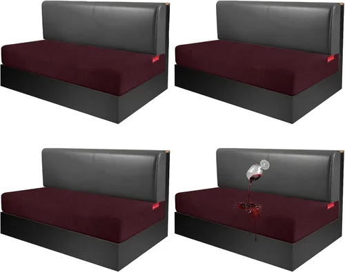 Miniatura 128 de Fundas de cojín impermeables para sofá, funda elástica lavable con diseño elástico antideslizante, protector de muebles para mascotas y niños