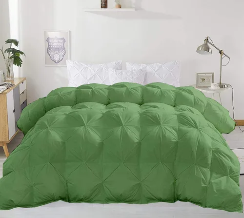 Miniatura 23 de Juego de ropa de cama plisada de 3 piezas de 100% algodón (edredón + 2 fundas de almohada), tamaño individual