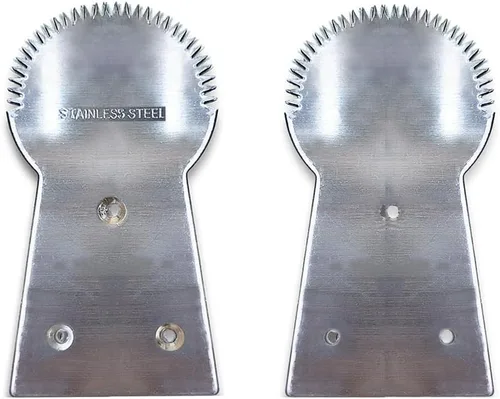 Miniatura 5 de WitnyStore Herramienta de cocina de acero inoxidable de 3½ pulgadas de largo, rallador de coco triturador, hoja raspadora, estilo tradicional