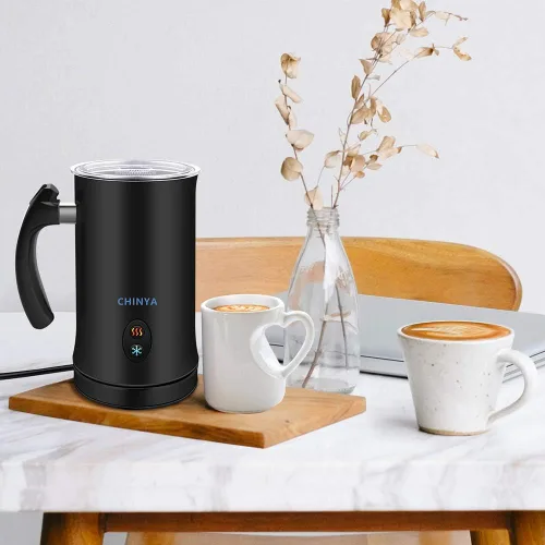 Miniatura 4 de Espumador de leche, CHINYA espumador de leche eléctrico de espuma suave para espumado de leche fría y caliente, capuchino, café, latte, vaporizador