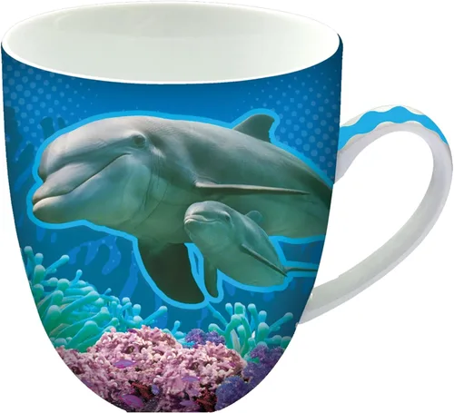 Miniatura 14 de Animug - Taza de café de mariposa de Deluxebase. Taza de cerámica grande de 15 onzas líquidas con diseño de animales, apta para lavavajillas, taza