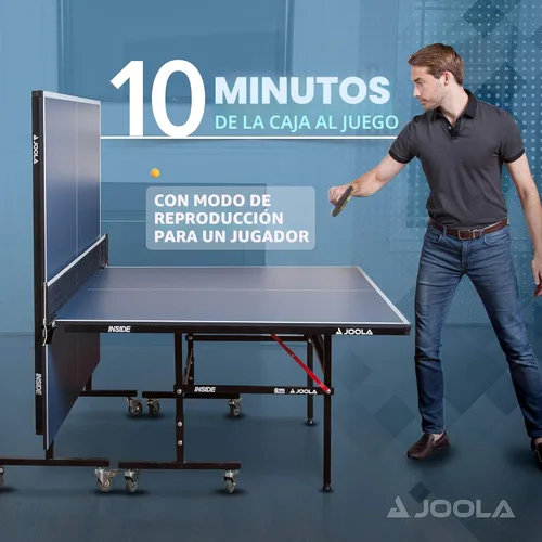 Miniatura 2 de JOOLA Inside Professional MDF Indoor Ping Pong Table with Quick Clamp Table Tennis Net and Post Set - 10 Minute Easy Assembly - Tournament Quality