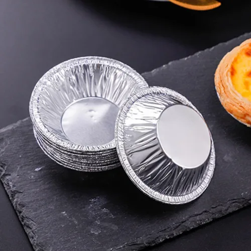 Miniatura 2 de Kichvoe 250pcs desechables tartas tartas tazas de papel de aluminio para tartas para hornear suministros de fiesta