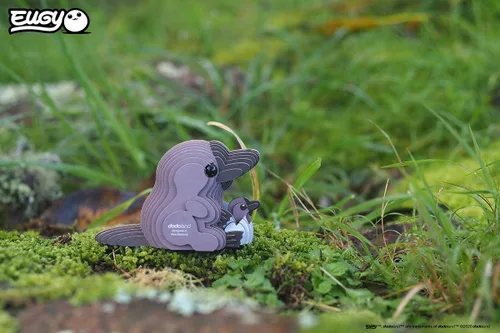 Miniatura 2 de EUGY Rompecabezas de papel 3D ecológico de ornitorrinco 048 [nuevo sello]