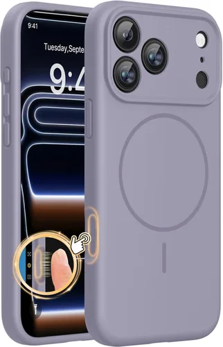 Miniatura 183 de Miracase Funda diseñada para iPhone 13, con protector de pantalla de vidrio templado, forro de microfibra suave antiarañazos, funda de goma