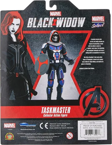 Miniatura 2 de Diamond Select Toys Marvel Select Black Widow Movie Taskmaster figura de acción, multicolor