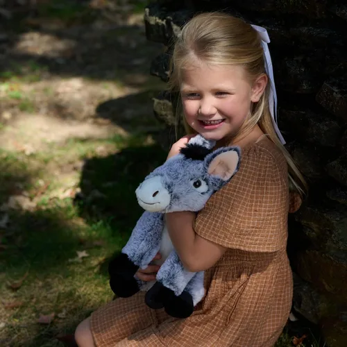 Miniatura 6 de The Petting Zoo Peluche de burro, regalos para niños, animales de granja Wild Onez, juguete de peluche de burro de 12 pulgadas