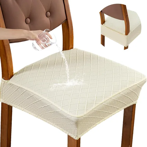 Miniatura 21 de Genina Fundas de asiento impermeables para sillas, fundas de asiento para sillas de comedor, fundas para sillas de cocina, fundas para sillas