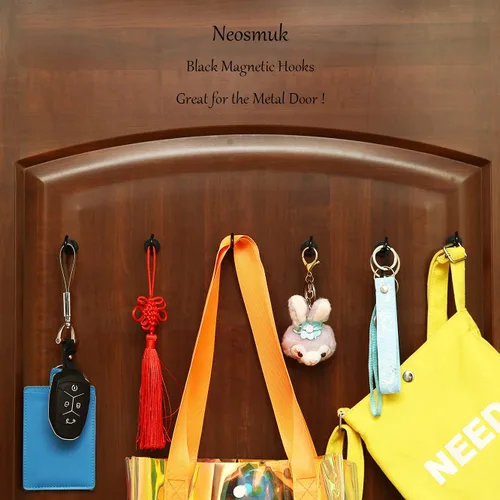 Miniatura 6 de Neosmuk Ganchos magnéticos, esenciales para cruceros, más de 32 libras, ganchos magnéticos resistentes para cabinas de cruceros, refrigerador
