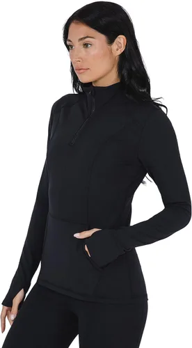 Miniatura 4 de Yogalicious Nude Tech - Chaqueta de manga larga con media cremallera y bolsillos frontales