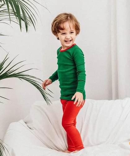 Miniatura 5 de AVAUMA Conjunto de pijama para bebés y niñas de 6 a 7 años, lindo ajuste cómodo, diseño de patrón de Navidad, pijamas de algodón