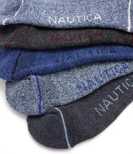 Miniatura 5 de Nautica Calcetines de rendimiento para hombre con comodidad acolchada paquete de 6