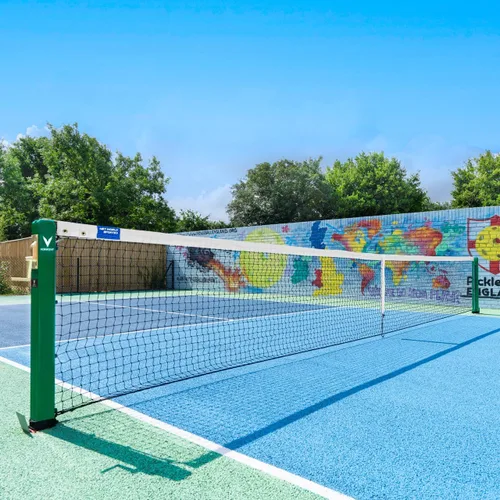 Miniatura 6 de Vermont Postes de pickleball Tamaño reglamentario, postes de acero resistentes a la intemperie con enchufes de tierra opcionales, solo postes