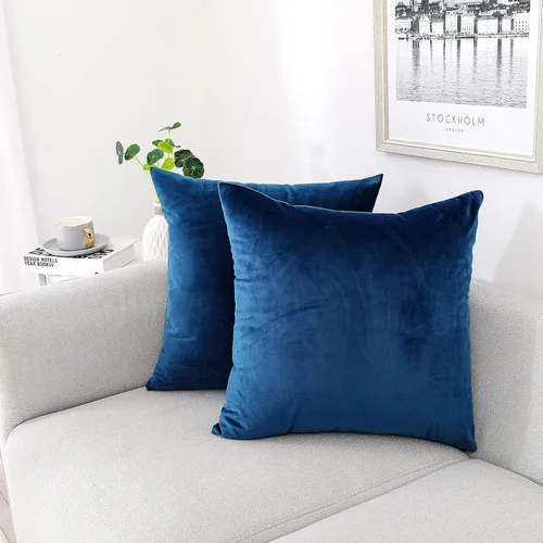 Miniatura 30 de NiNi ALL - Juego de 2 fundas de almohada decorativas de terciopelo, fundas de almohada para sofá, fundas de almohada para dormitorio, sala de estar