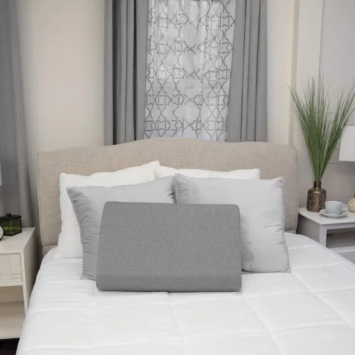 Miniatura 5 de SensorPEDIC Almohada de espuma viscoelástica ajustable de gran tamaño, color gris (73562)