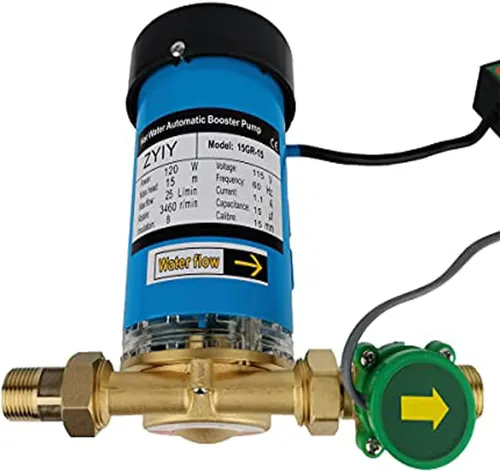 Miniatura 9 de Bomba de presión de agua de 120 W para el hogar, 115 VAC, 396 GPH, bomba automática de refuerzo para el hogar de 21.7 PSI, 3/4 pulgadas 25 L/min