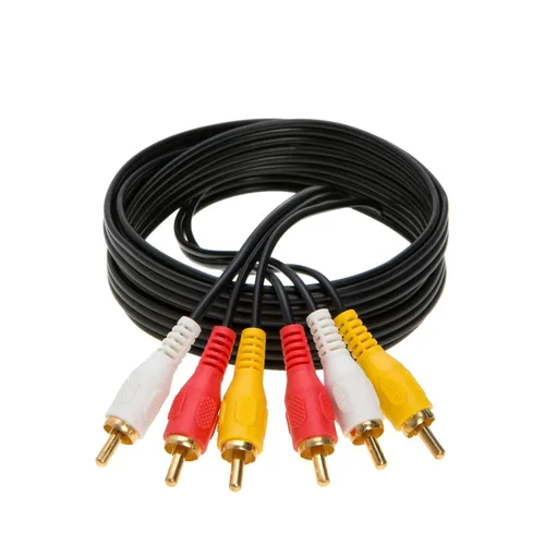 Miniatura 2 de Cable de audio 3RCA para vídeo/estéreo, cable compuesto DVD HDTV de 6 pies, 12 pies, 15 pies, 25 pies (6 pies)