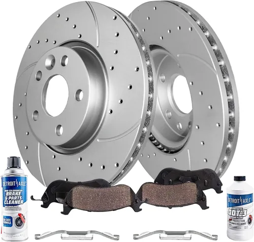 Miniatura 21 de Detroit Axle - Kit de freno delantero para Ford 2000-2005 Excursion 1999-2004 F-250 F-350 Super Duty Pinza de freno de disco con soporte Pastillas