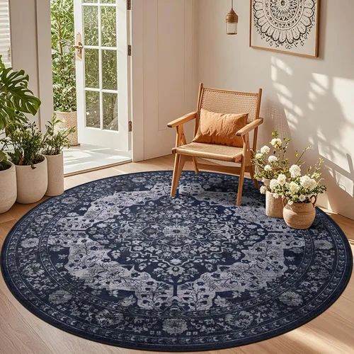 Miniatura 27 de nesrt Alfombra bohemia lavable de 2 x 10 pies, suave, antideslizante, extra larga, alfombra de cocina, color negro, vintage, geométrico, camino
