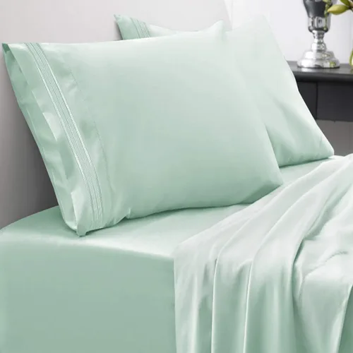 Miniatura 30 de Sweet Home Collection Juego de sábanas de 1800 hilos, sábanas de microfibra cepillada suave de calidad egipcia, juego de ropa de cama de lujo
