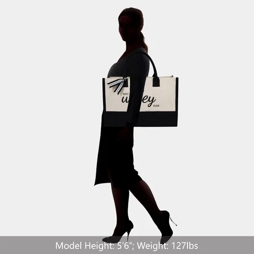Miniatura 5 de TOPDesign Canvas Tote Bag, Bridal Shower Gifts for Bride, Wedding Bachelorette Bride Gifts Shoulder Bag