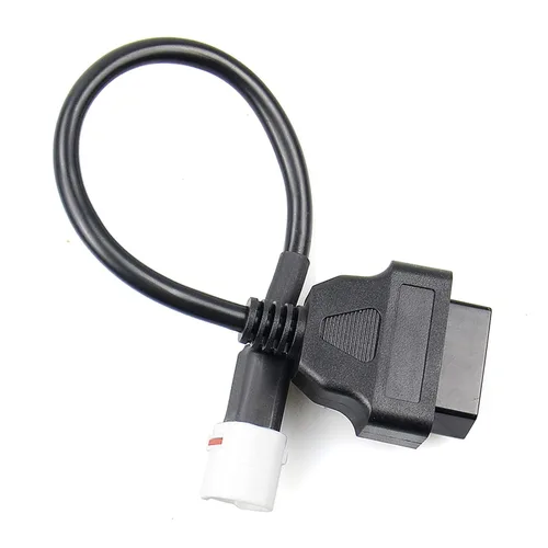 Miniatura 7 de Cable adaptador OBD2, escáner de diagnóstico para motocicleta, adaptador de diagnóstico OBD de 4 pines a lector de código de falla OBD2, escáner
