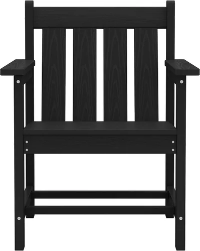 Miniatura 10 de SERWALL - Juego de muebles de patio bistró de 3 piezas, juego de sillas Adirondack para todo clima con mesa auxiliar, juego de muebles de patio al