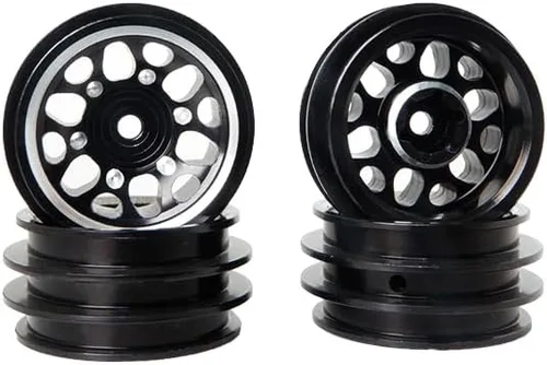 Nexx Racing - Llantas CNC Alu para TRX4M - NexxRacing actualizaciones para RC Crawler TRX4M (HELIDIRECT) (negro)