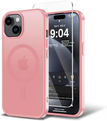 Miniatura 155 de Funda para iPhone 11 con protector de pantalla, compatible con MagSafe, ultra delgada, translúcida, mate, a prueba de golpes, color negro