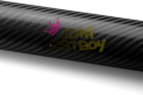 Miniatura 3 de JDMBESTBOY Muestra Negra de Vinilo Brillante de Fibra de Carbono 4D para Automóvil, Lámina Adhesiva Calcomanía Sin Burbujas con Liberación de Aire