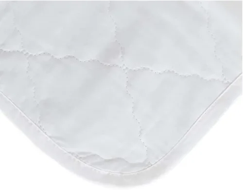 Miniatura 3 de QuickZip - Cubrecolchón plano impermeable para cuna, 100% algodón, color blanco, lujosamente suave. Combina perfectamente con las sábanas