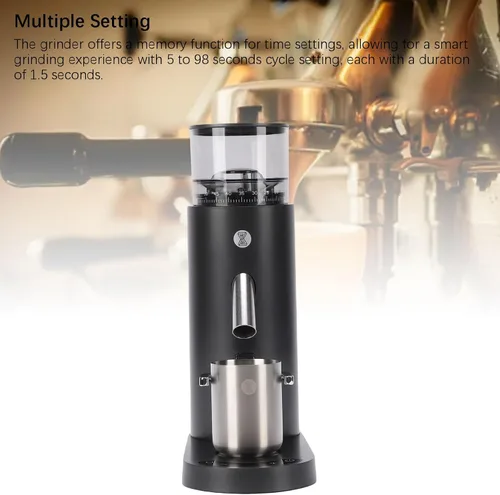 Miniatura 6 de Yoidesu Molinillo de café eléctrico, eléctrico, portátil, pequeño, silencioso y ajustable, 20 ajustes de molienda para expreso, moka, verter, prensa