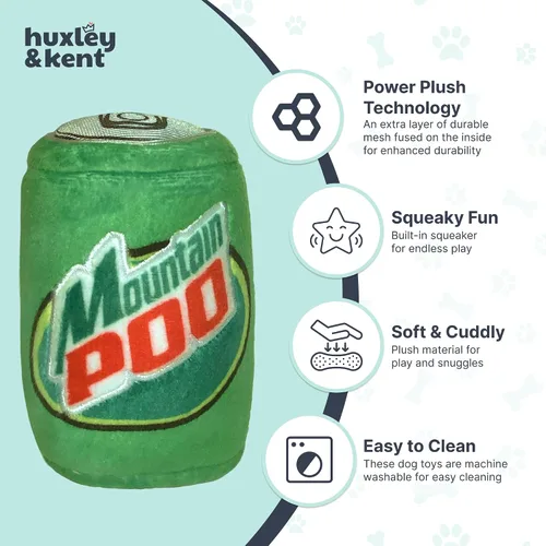 Miniatura 4 de Huxley & Kent Juguete Divertido para Perros con Silbato – Juguetes de Felpa Power Plush con Silbato para Perros Pequeños, Medianos y Grandes
