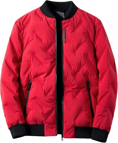 Miniatura 4 de Abrigo acolchado de diamante para hombre, abrigo ligero para otoño e invierno