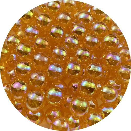 Miniatura 15 de 400 cuentas redondas acrílicas de 0.315 pulgadas de color AB, cuentas espaciadoras redondas con agujeros para aretes, pulseras, collares, llaveros